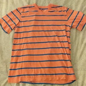 Salmon blue striped shirt size medium